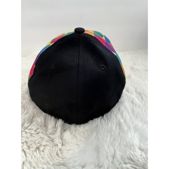 *NEW* VTG COOGI OF AUSTRALIA RAINBOW CHECK FITTED BASEBALL CAP HAT SIZE 7 1/2 - Picture 3 of 9